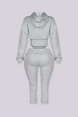 Cinder Cropped Hoodie &amp; Fold Over Pants SET