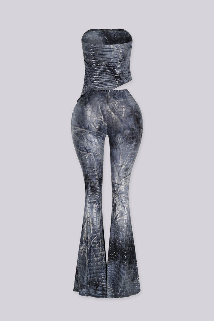 Deesha Croc Tube Top &amp; Pants SET
