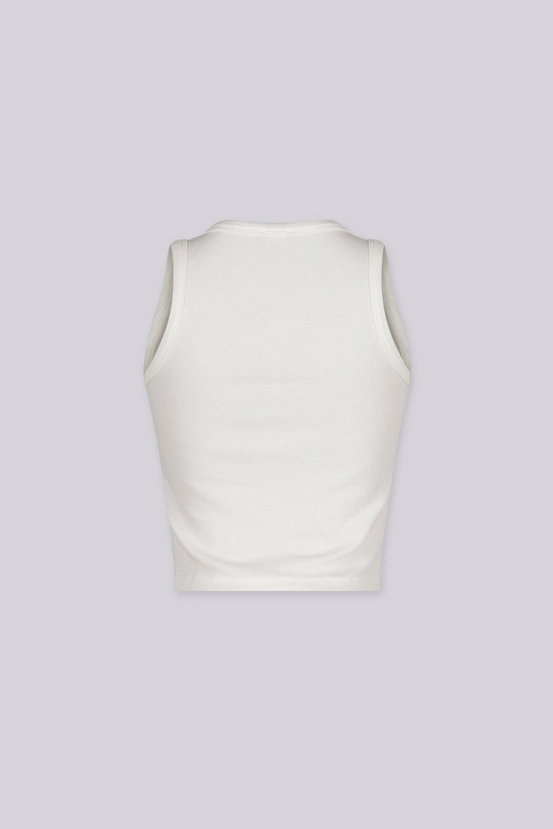 Ribbed tank top featuring "DO NOT DISTURB" graphic print