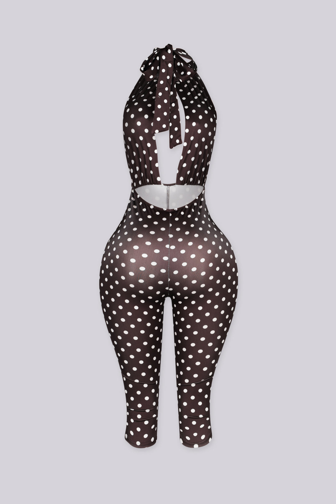 Evanna Polka Dot Capri Jumpsuit