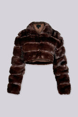 Glacier Tiered Faux Fur Jacket