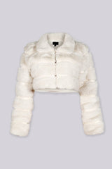 Glacier Tiered Faux Fur Jacket