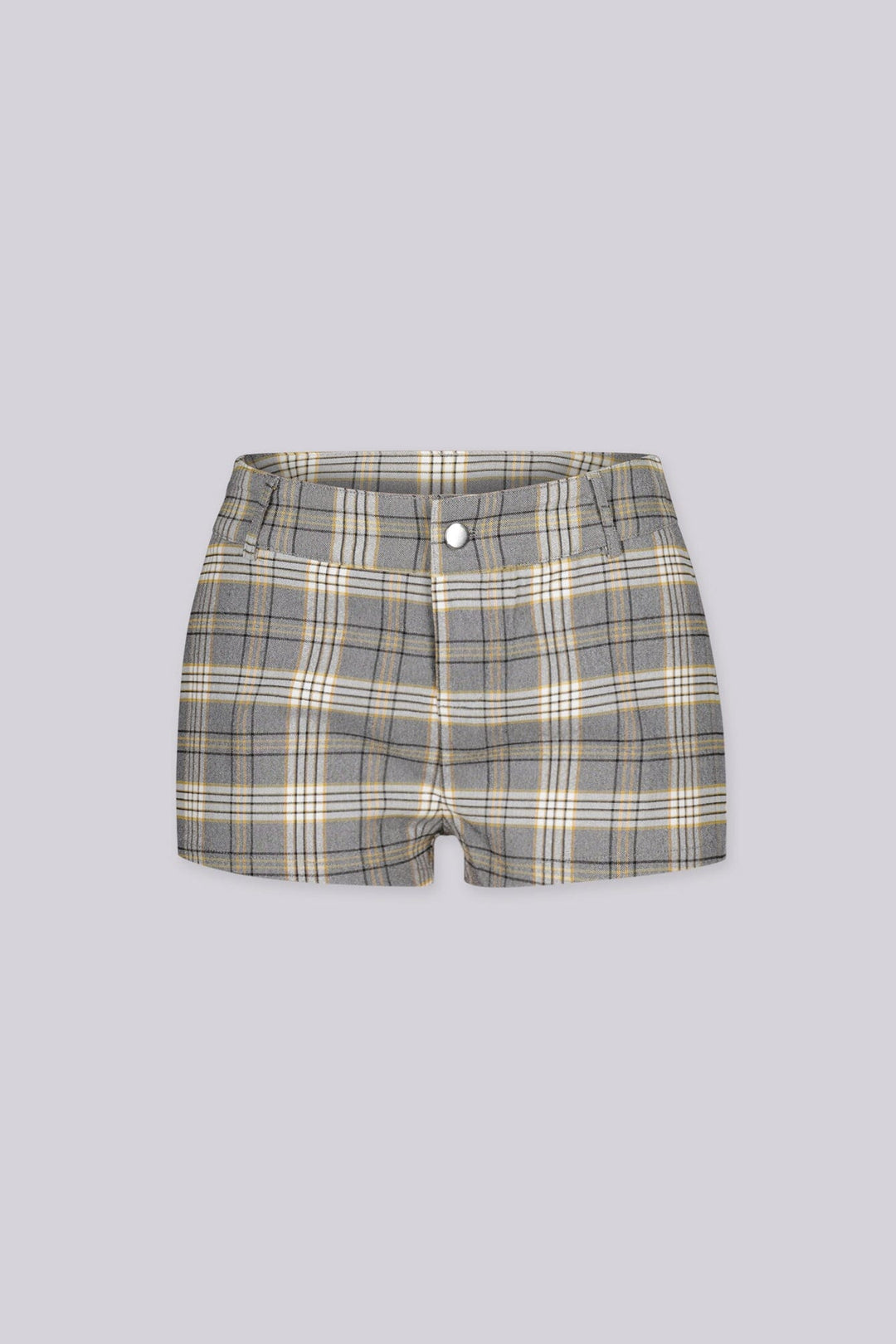 High waisted shorts fitted through the hip and thigh with a structured woven feel throughout