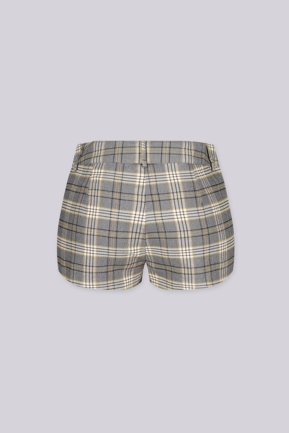 High waisted shorts fitted through the hip and thigh with a structured woven feel throughout