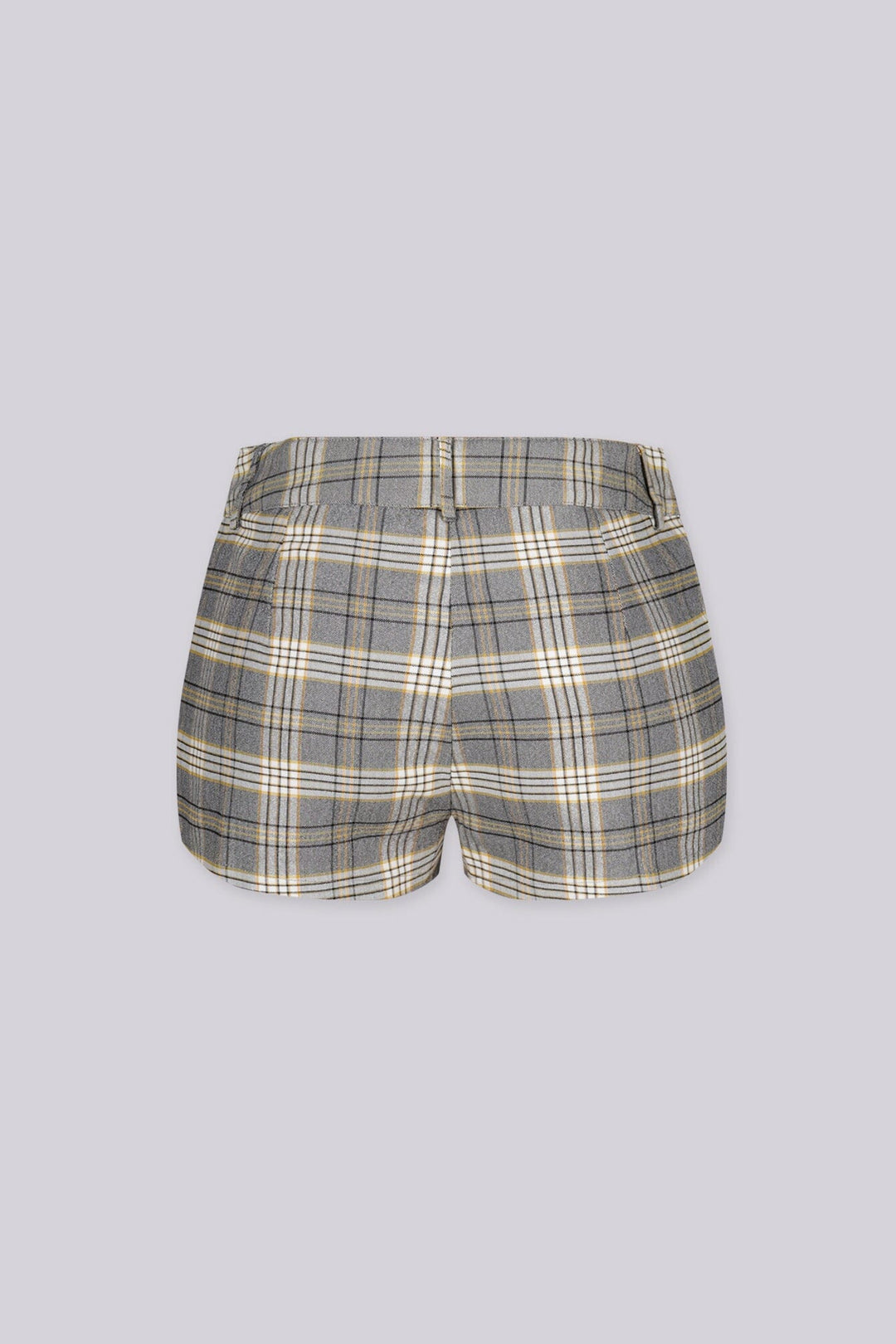 High waisted shorts fitted through the hip and thigh with a structured woven feel throughout