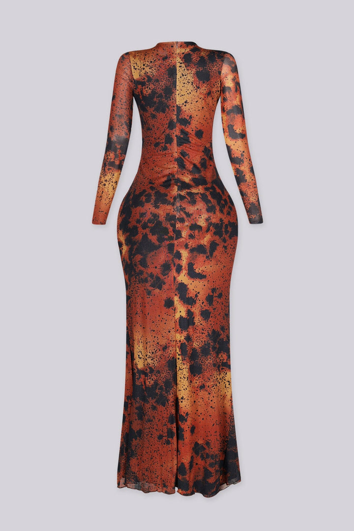 Imani Leopard Print Cutout Maxi Dress