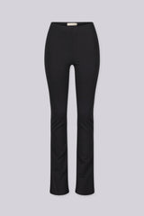 Seamless slim fit high waisted flare pants with flat elastic waistband