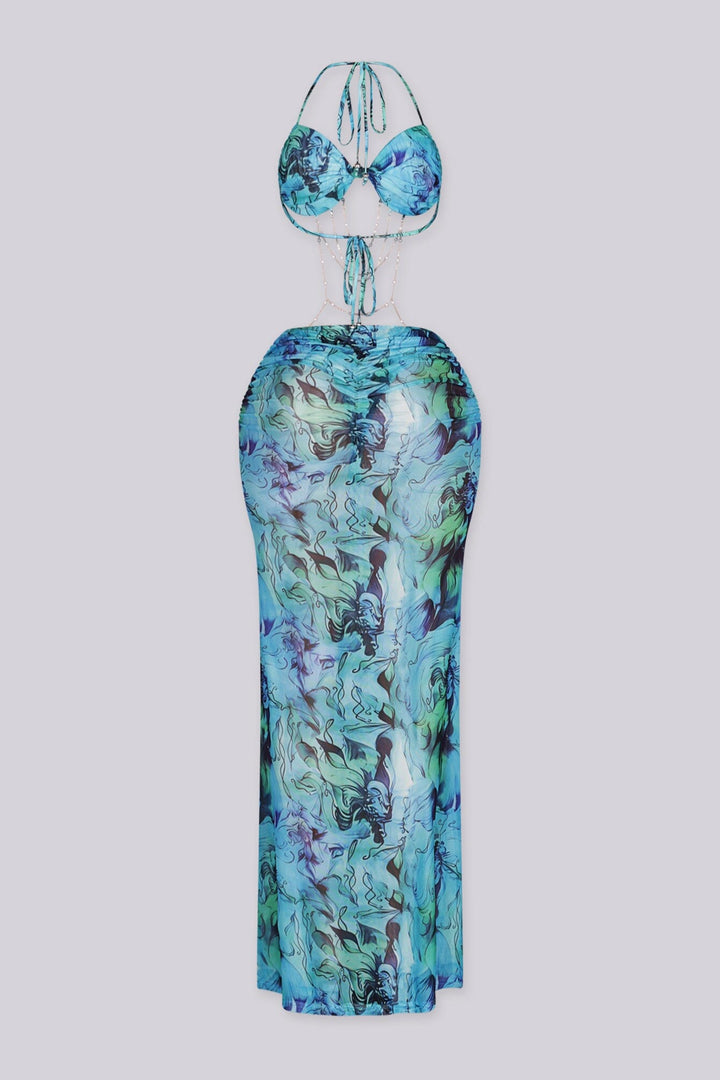 Laguna Marble Mermaid Maxi Dress