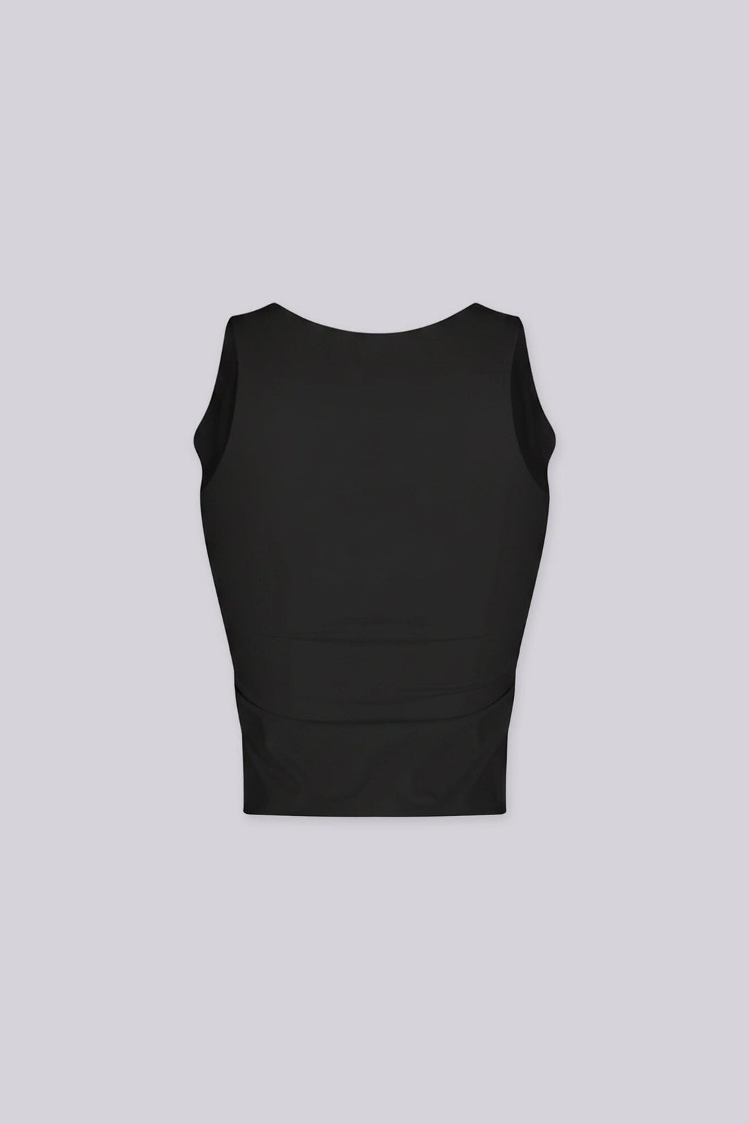 Sleeveless V-neck seamless top
Minimal back design with a softly tailored and contour fit