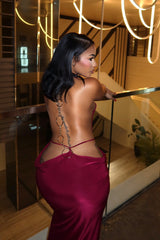Manhattan Chain Back Maxi Dress