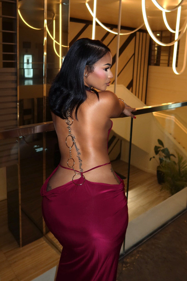 Manhattan Chain Back Maxi Dress