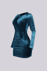 Marisol Glitter Cutout Mini Dress