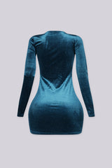 Marisol Glitter Cutout Mini Dress