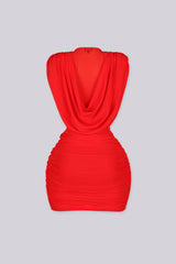 Merlot Deep Rouge Midi Dress