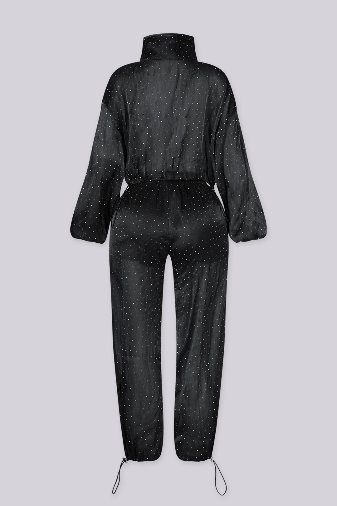 Mirae Rhinestone Satin Jacket &amp; Pants SET