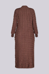Oxford Cable Knit Duster Cardigan