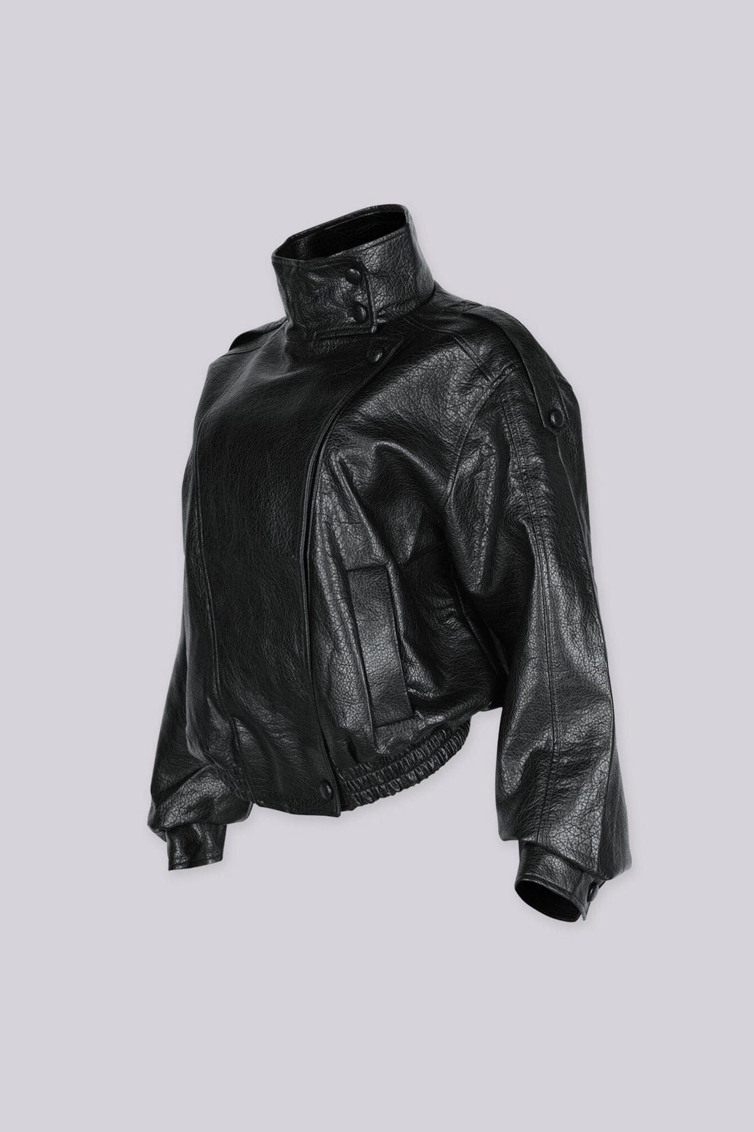 Presley Faux Leather Cinched Moto Jacket