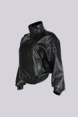 Presley Faux Leather Cinched Moto Jacket