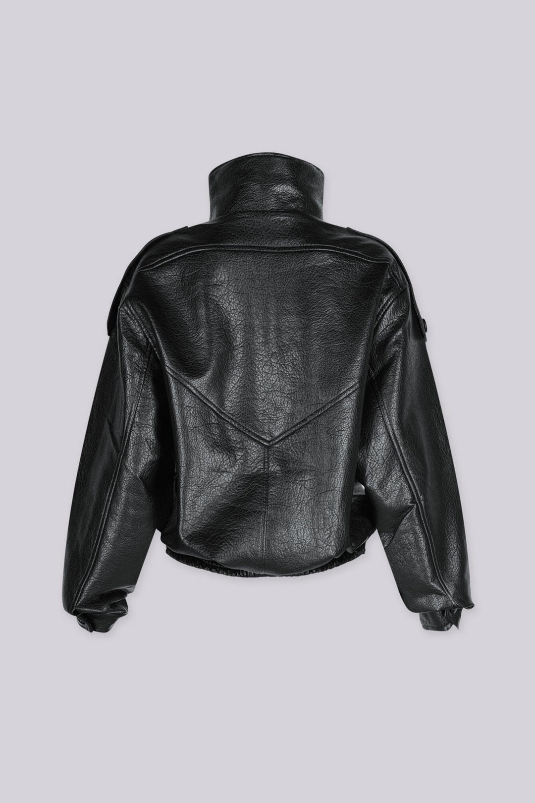 Presley Faux Leather Cinched Moto Jacket