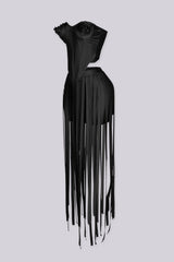 Rosalind Rosette Corset Top &amp; Fringe Skirt SET