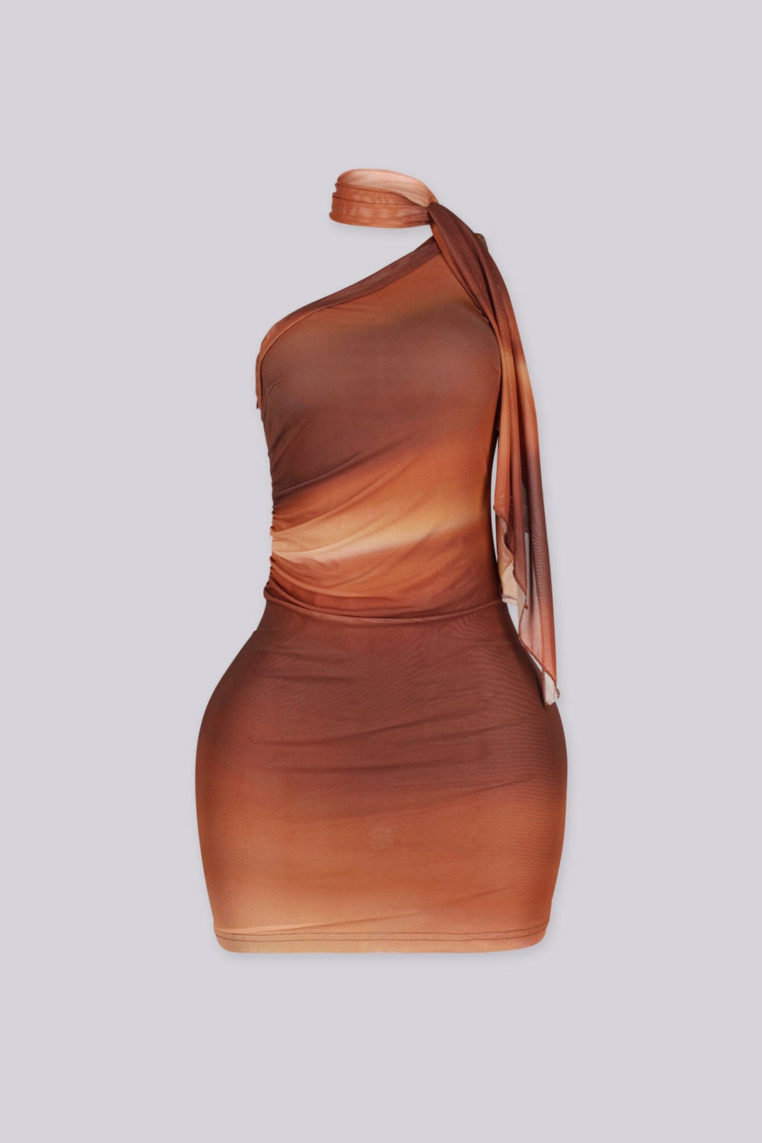 Sedona Ombre One Shoulder Mini Dress