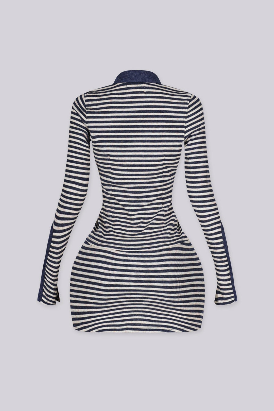 Shore Thing Striped Collared Top, Bralette &amp; Skirt SET