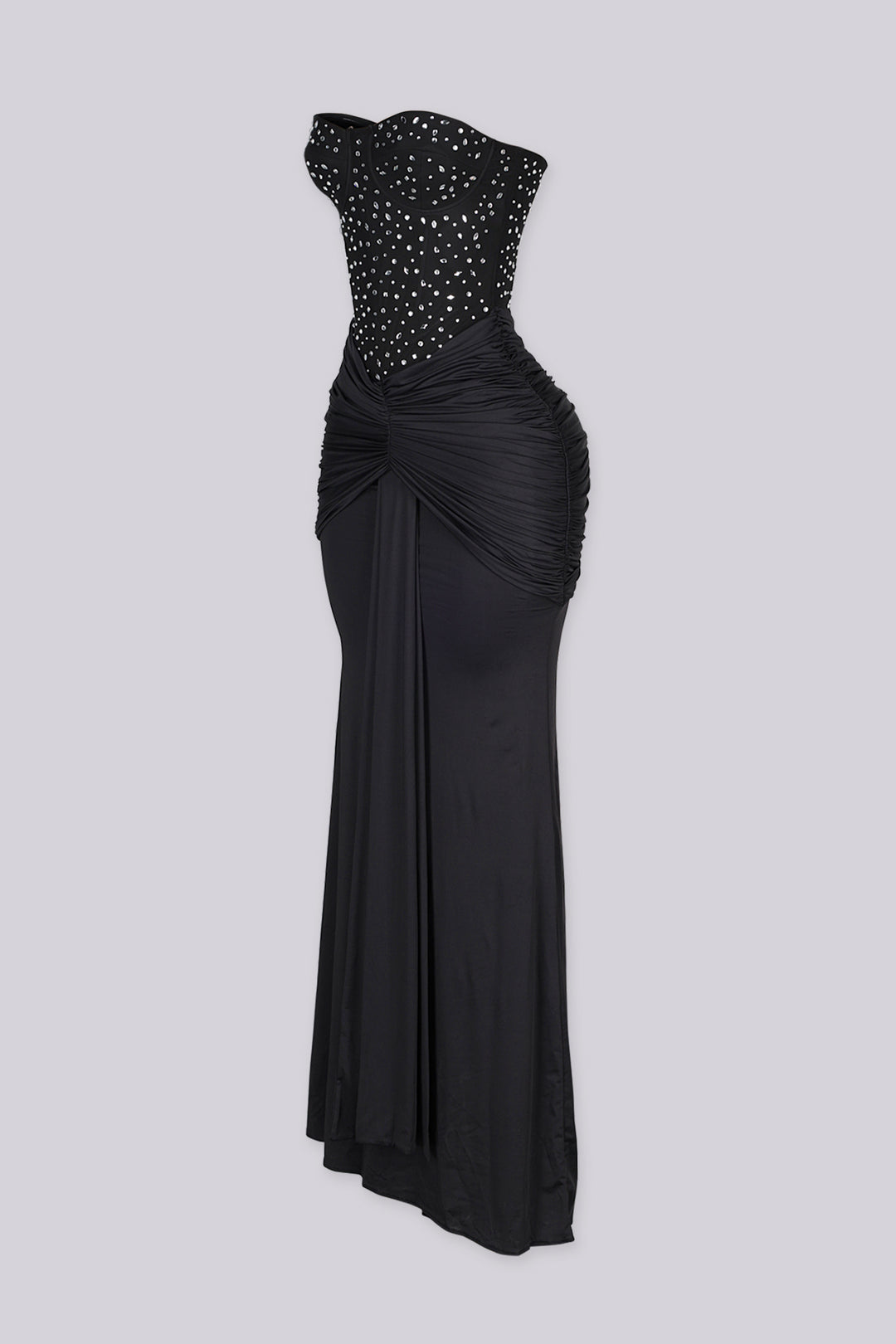 Snow Crystal Sweetheart Maxi Dress