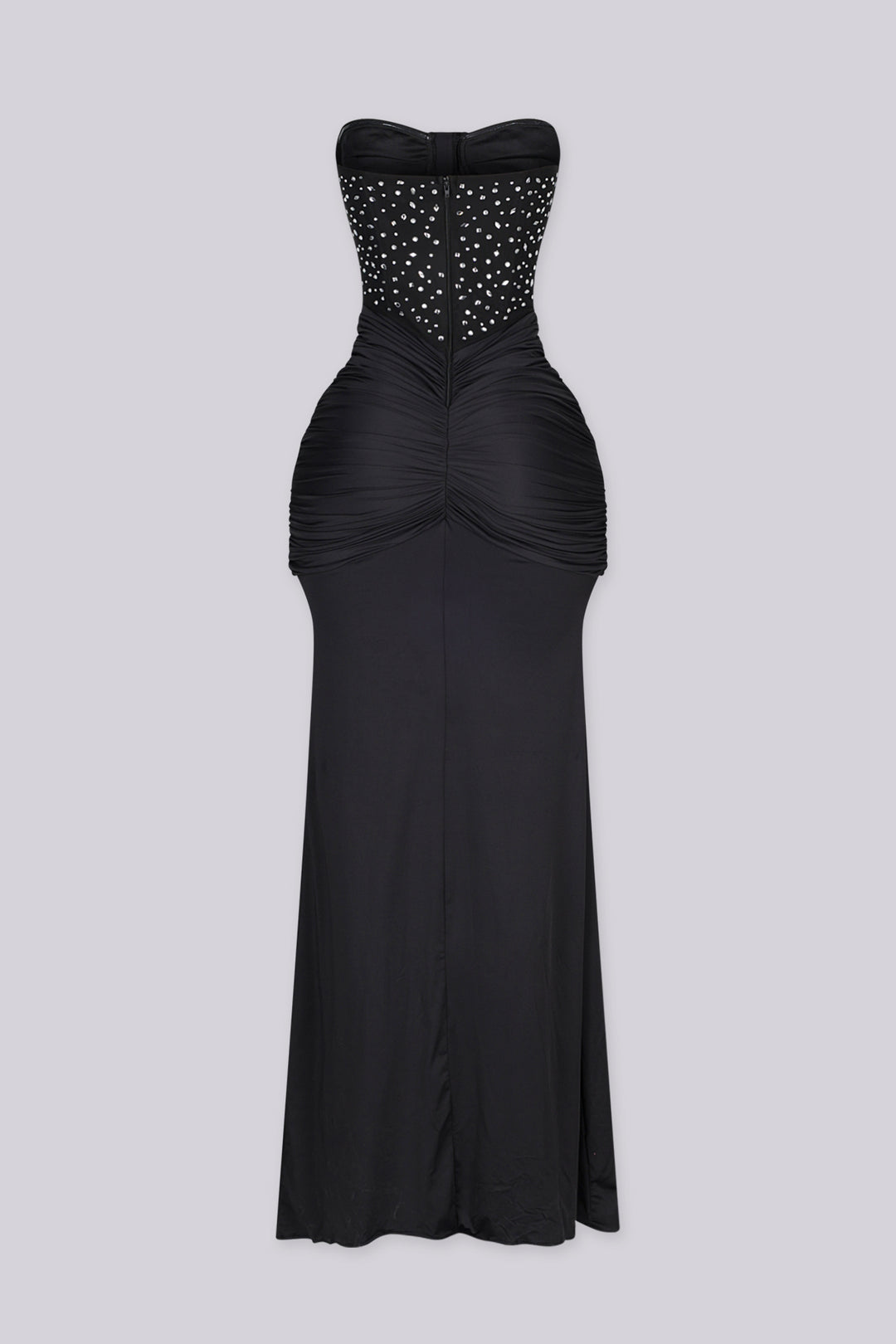 Snow Crystal Sweetheart Maxi Dress