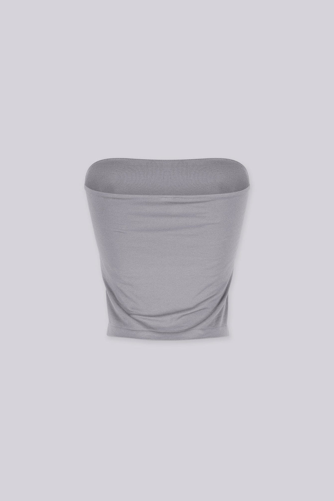 Smooth strapless straight neckline tube top, Slip on closure