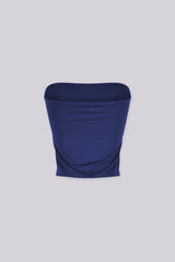 Smooth strapless straight neckline tube top, Slip on closure