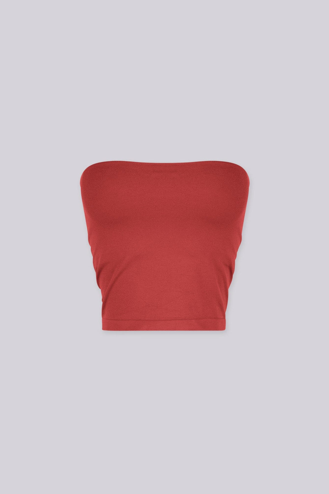 Smooth strapless straight neckline tube top, Slip on closure