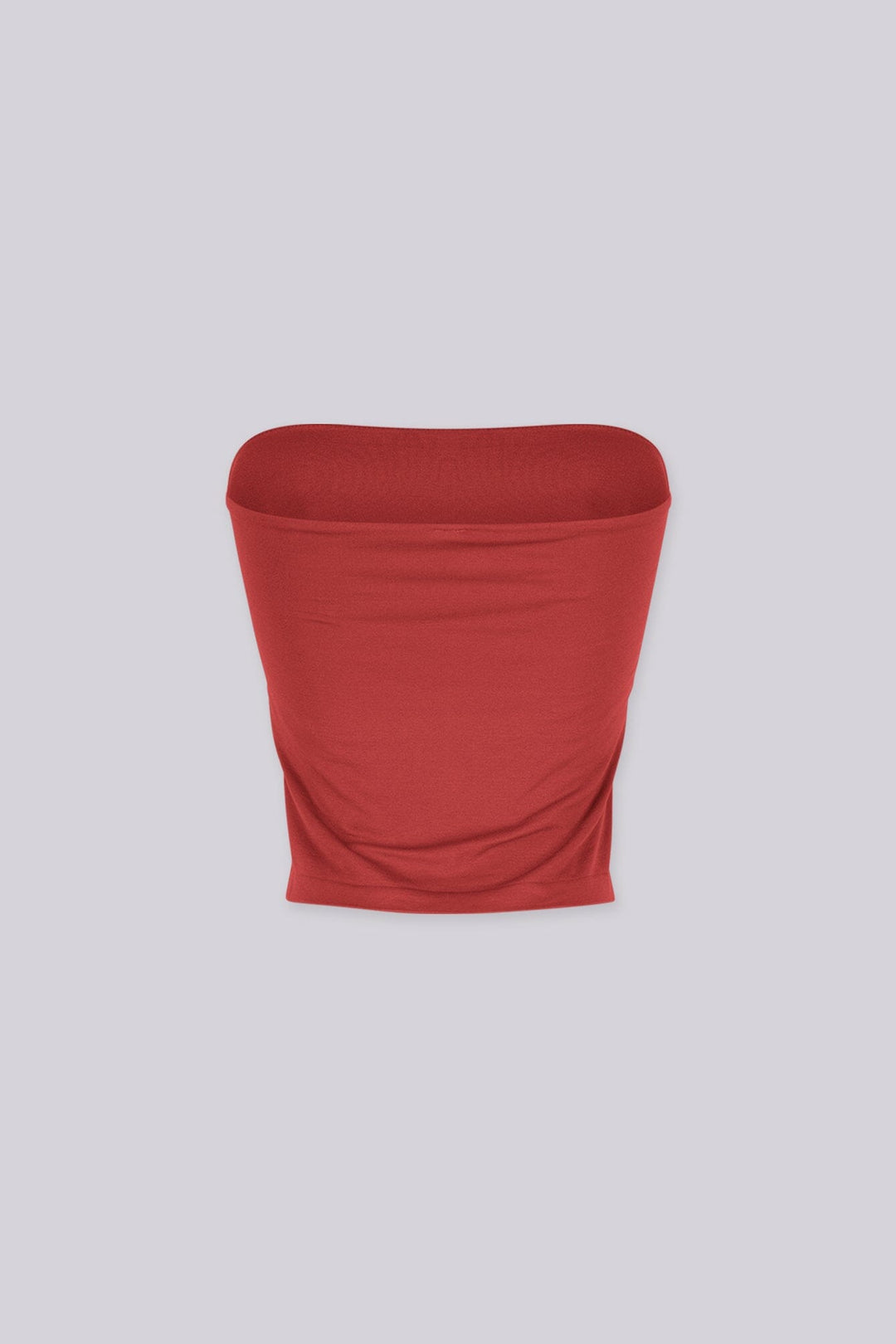 Smooth strapless straight neckline tube top, Slip on closure