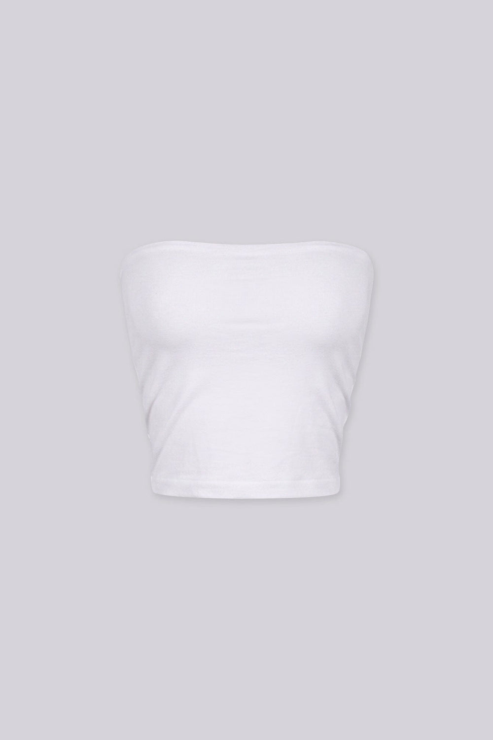 Smooth strapless straight neckline tube top, Slip on closure