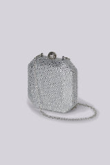 Starla Rhinestone Square Clutch Bag