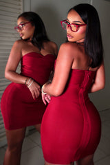 Sweetheart Bandage Micro Mini Dress