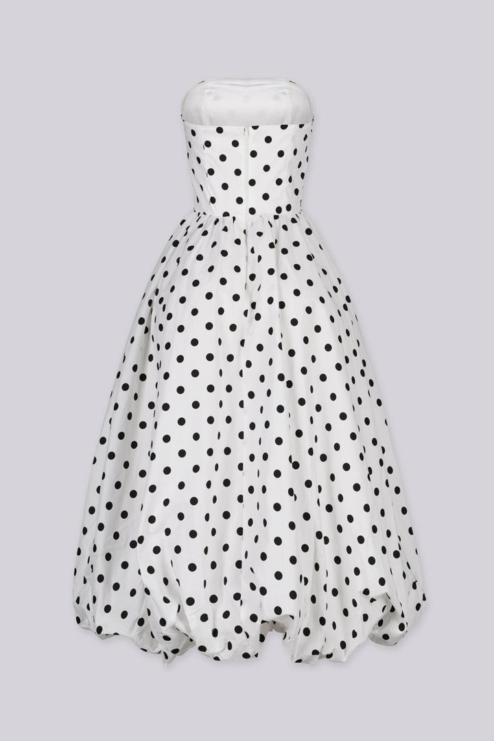 Timeless Polkadot Midi Dress