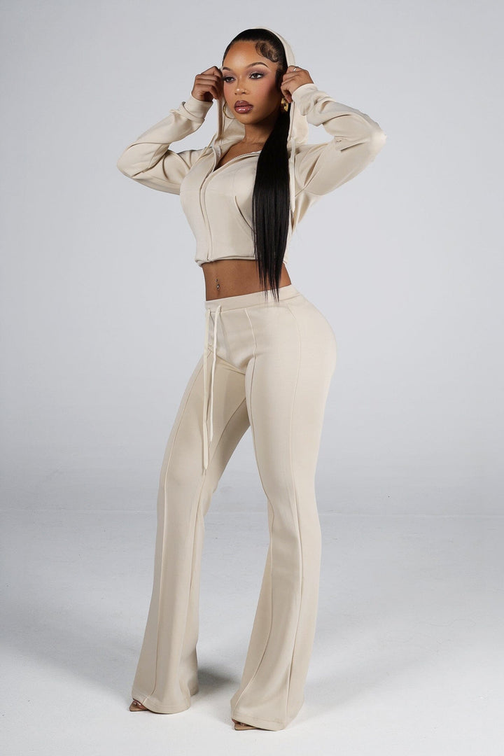 Soft brushed fleece cropped zip up hoodie with a relaxed everyday fit
