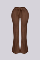 Soft brushed fleece sweat pants with front seam detailing