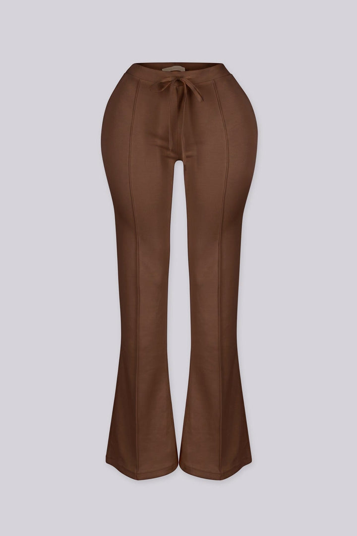 Soft brushed fleece sweat pants with front seam detailing