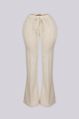 Soft brushed fleece sweat pants with front seam detailing