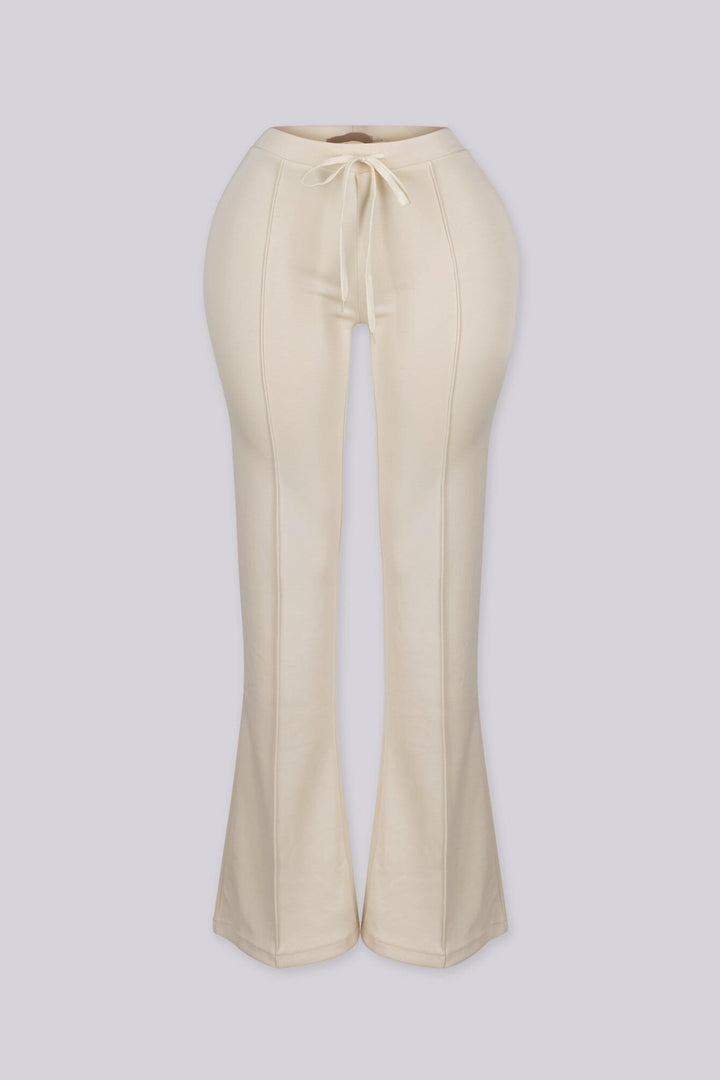 Soft brushed fleece sweat pants with front seam detailing