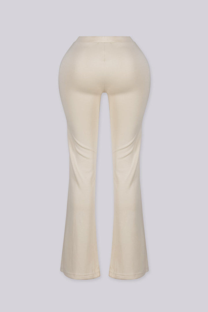 Soft brushed fleece sweat pants with front seam detailing