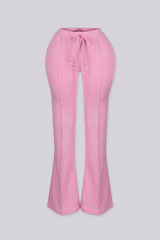 Soft brushed fleece sweat pants with front seam detailing