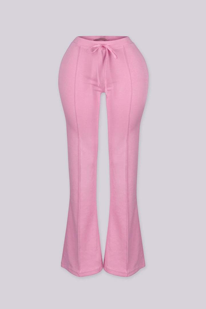 Soft brushed fleece sweat pants with front seam detailing
