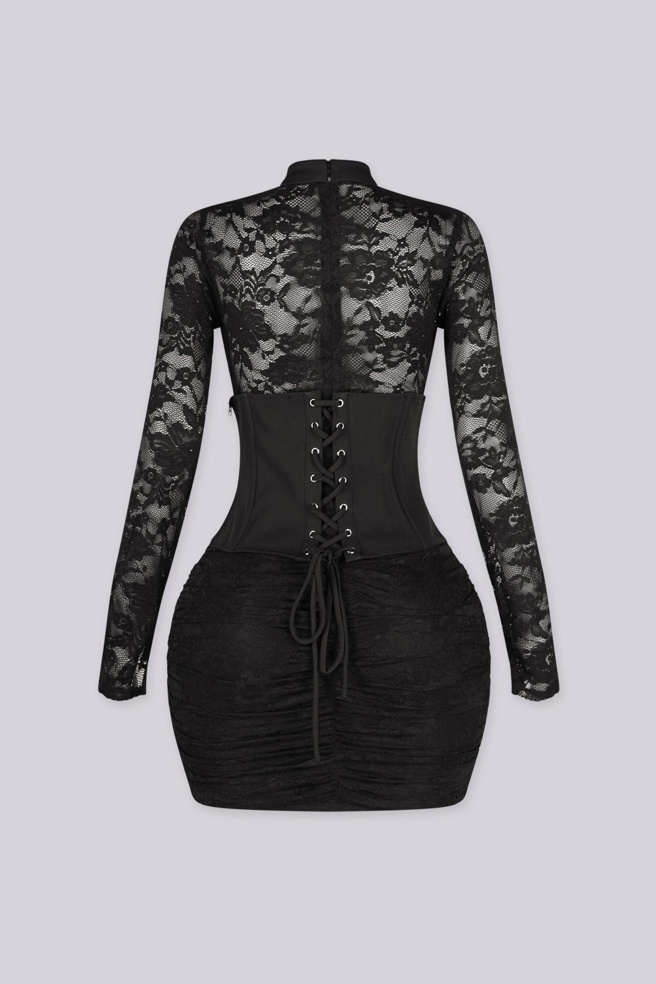Vizar Floral Lace Corset Mini Dress – EDGE