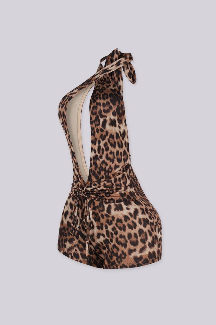 Wild Leopard Romper