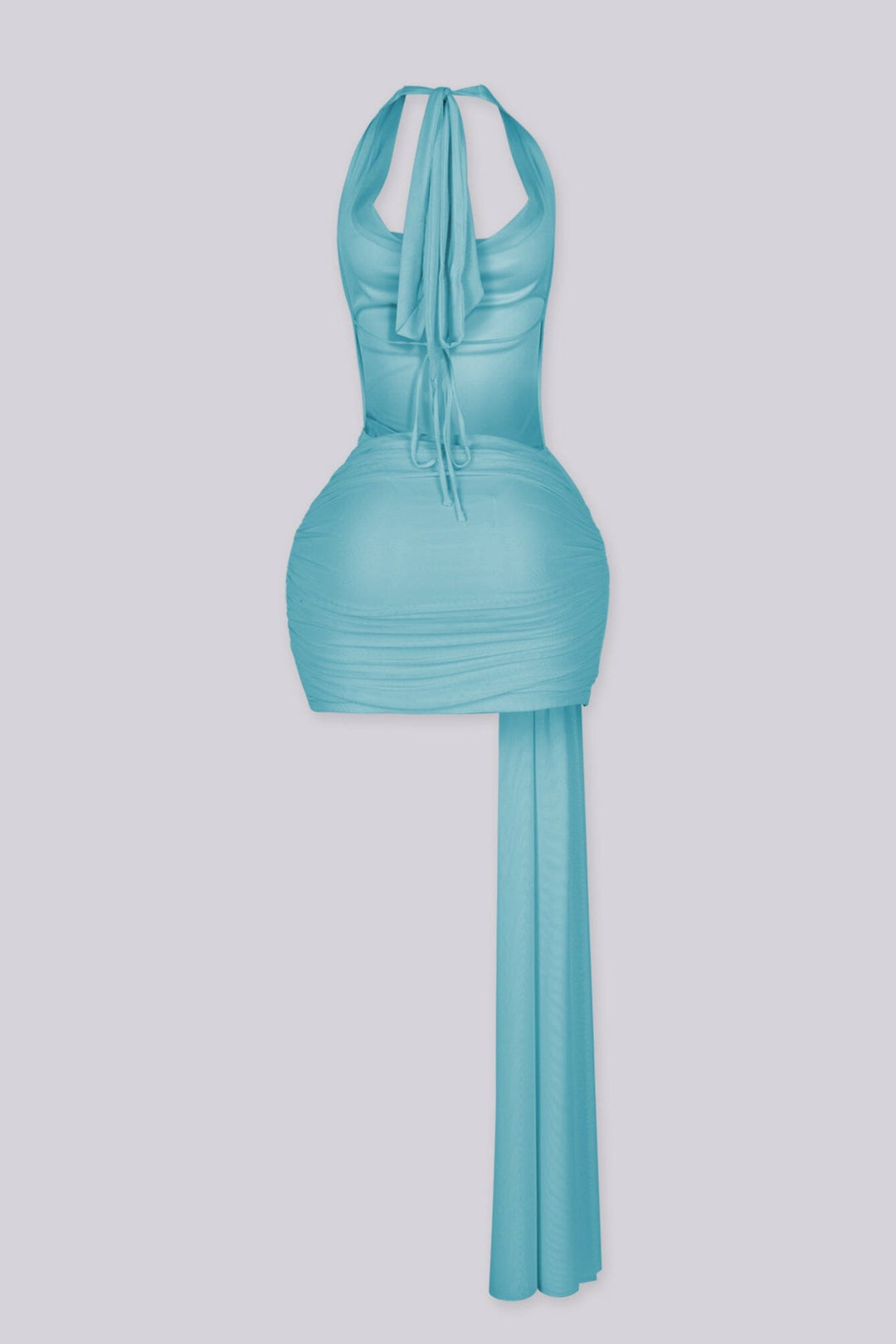 Yvon Draped Halter Mini Dress