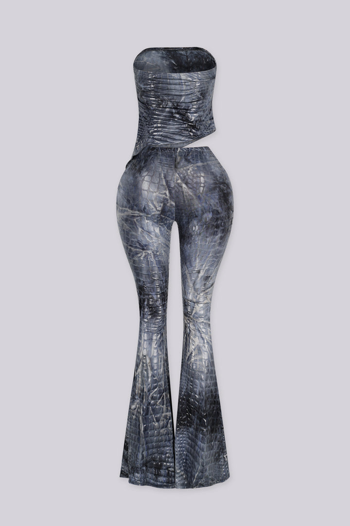 Deesha Croc Tube Top &amp; Pants SET