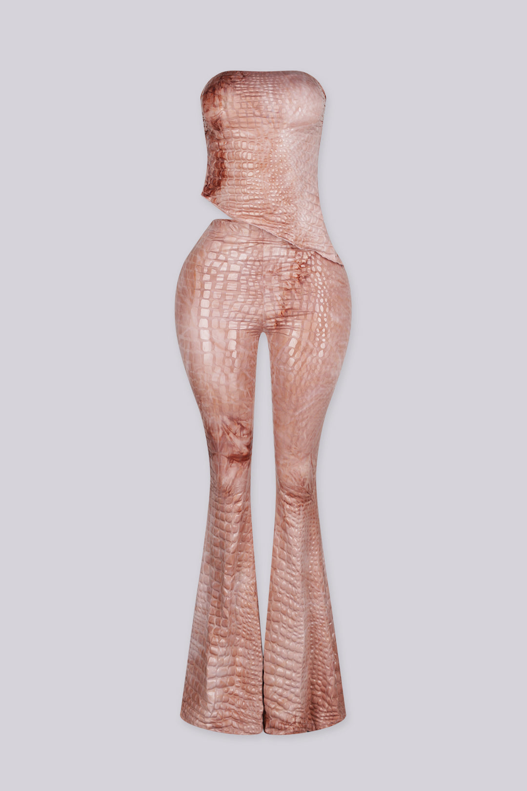 Deesha Croc Tube Top &amp; Pants SET