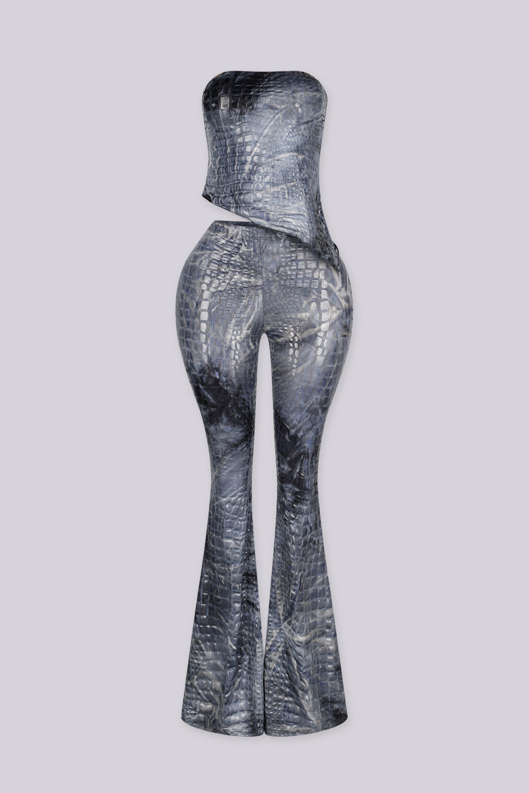 Deesha Croc Tube Top &amp; Pants SET